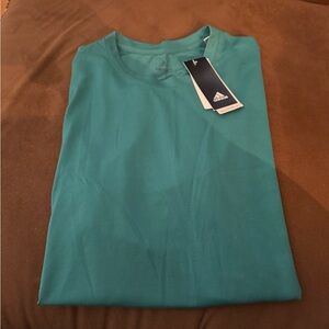 Adidas Blue Short Sleeve Tee Performance Shirt